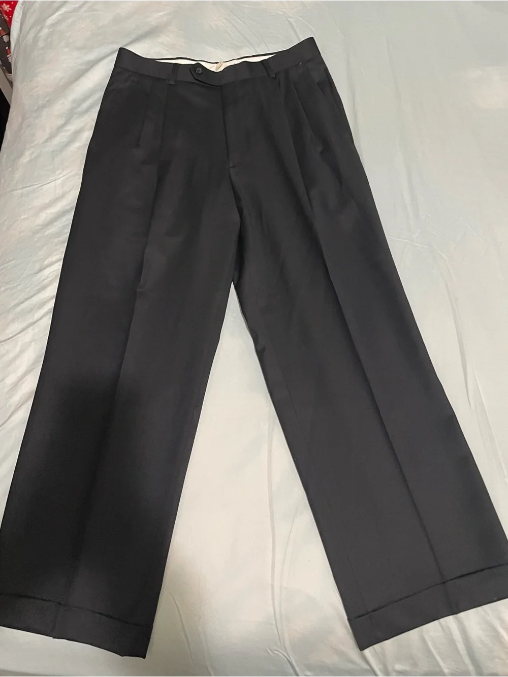Men's Dark Gray Three-Button Formal Suit Jacket and Pants